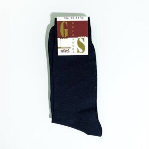 CALZIFICIO DEBERT Calza Di Classe Mens Dress Socks, Navy, Made In Italy
